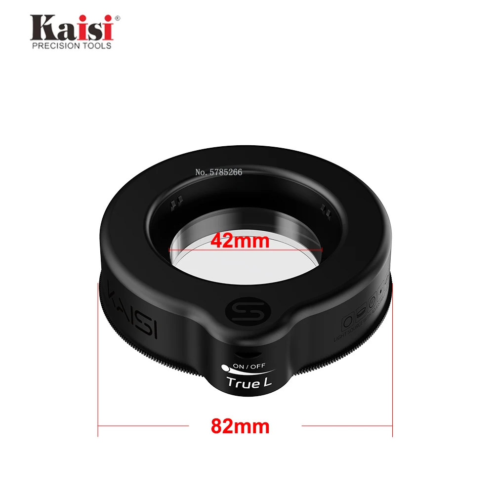 Kaisi lampada illuminante ad anello regolabile 56/64/72/144 LED di alta qualità per microscopio STEREO ZOOM disponibile spina ue/usa