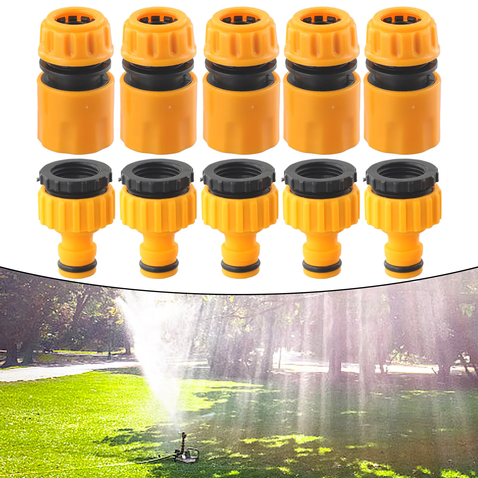 

10pcs 3/4 & 1/2 Inch Graden Hose Water Tap Threaded Connector Faucet Adapter For Gardening Irrigation Washing Car