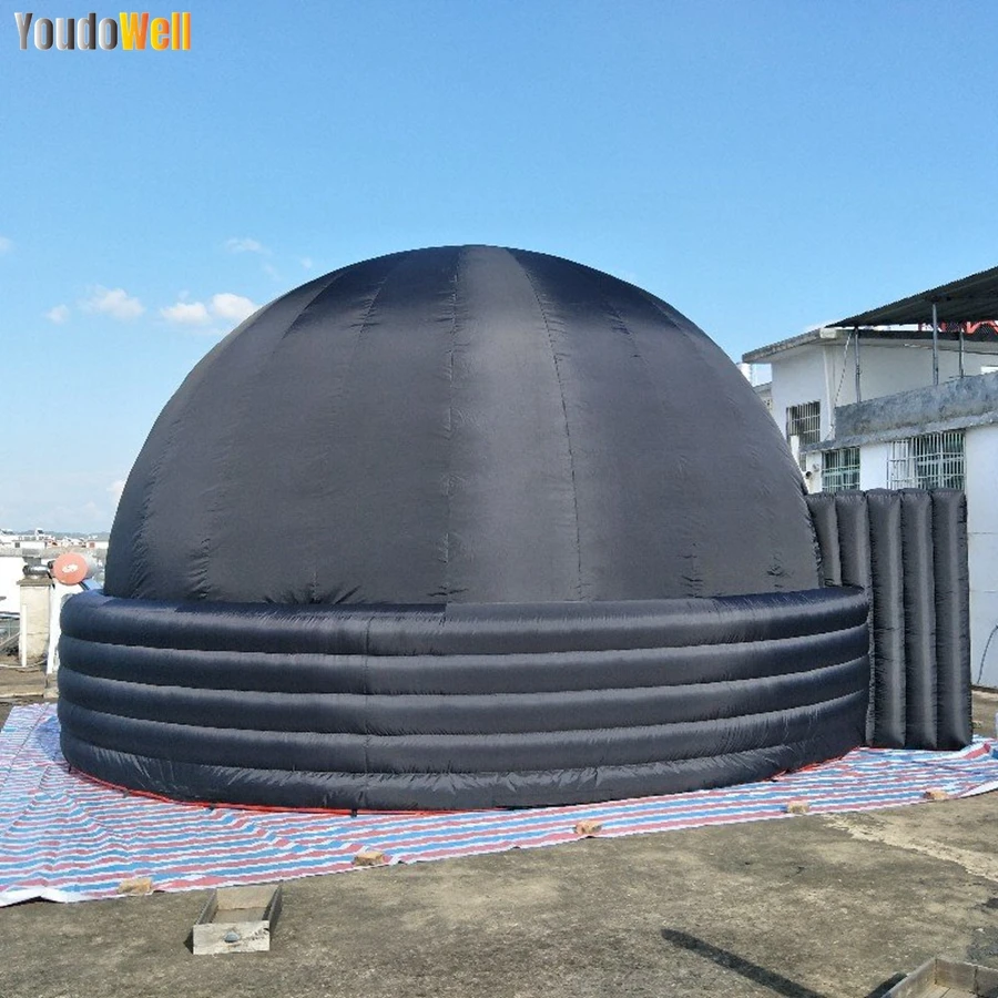 5m Inner Diameter Black Inflatable Planetarium Tent Hot Sale Reinforced For Children's Nature School Science Education