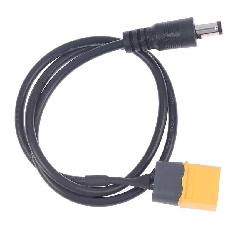 Black XT60 Male Bullet Connector To Male DC DC5525 Power Cable Adaptor 5.5x2.5mm For TS100 Electronic Soldering Iron