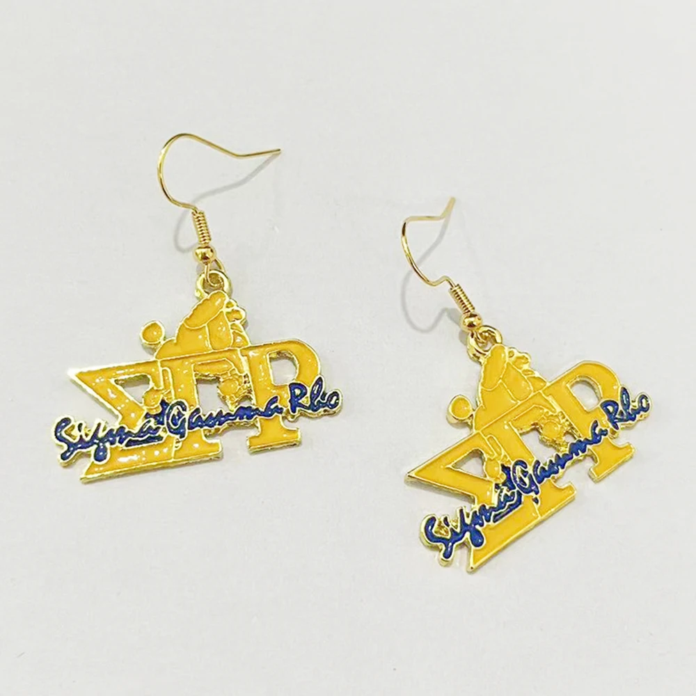 5pcs Sigma Gamma Rho Poodle Pendant Earrings