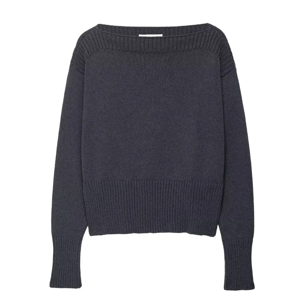 

UNIZERA 2025 New Women's Casual Fashion European and American Style Design Solid Color One Piece Knitted Shirt