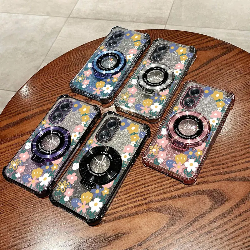 مجوهرات بريق إكليل حامل هاتف الحال بالنسبة ممن لهم A38 A36 A76 A58 A57 A74 A78 A5 A7 2020 A79 A95 A60 A18 A53 A17 A16 4G 5G غطاء