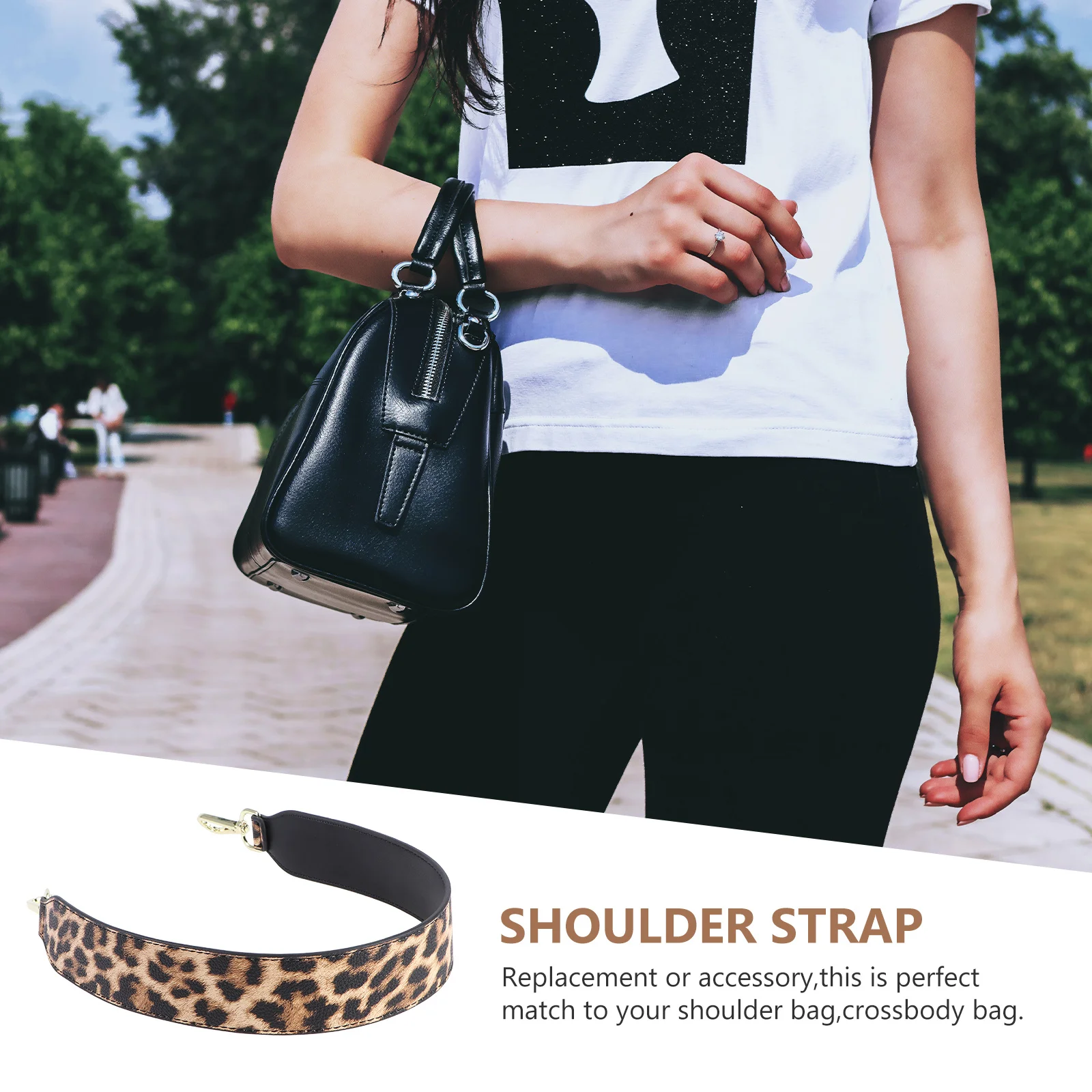 

Color-Contrast Double-Sided Detachable Wide Bag Strap For Messenger Shoulder Crossbody Purse Replacement Imitation