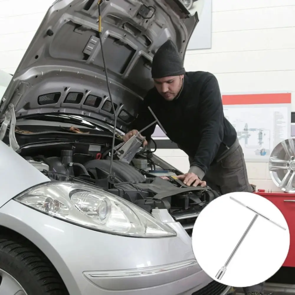 

Высококачественный стальной торцевой ключ Т-образного типа CR-V, стальная нескользящая ручка, универсальный торцевой ключ, универсальная головка, удлиненная конструкция