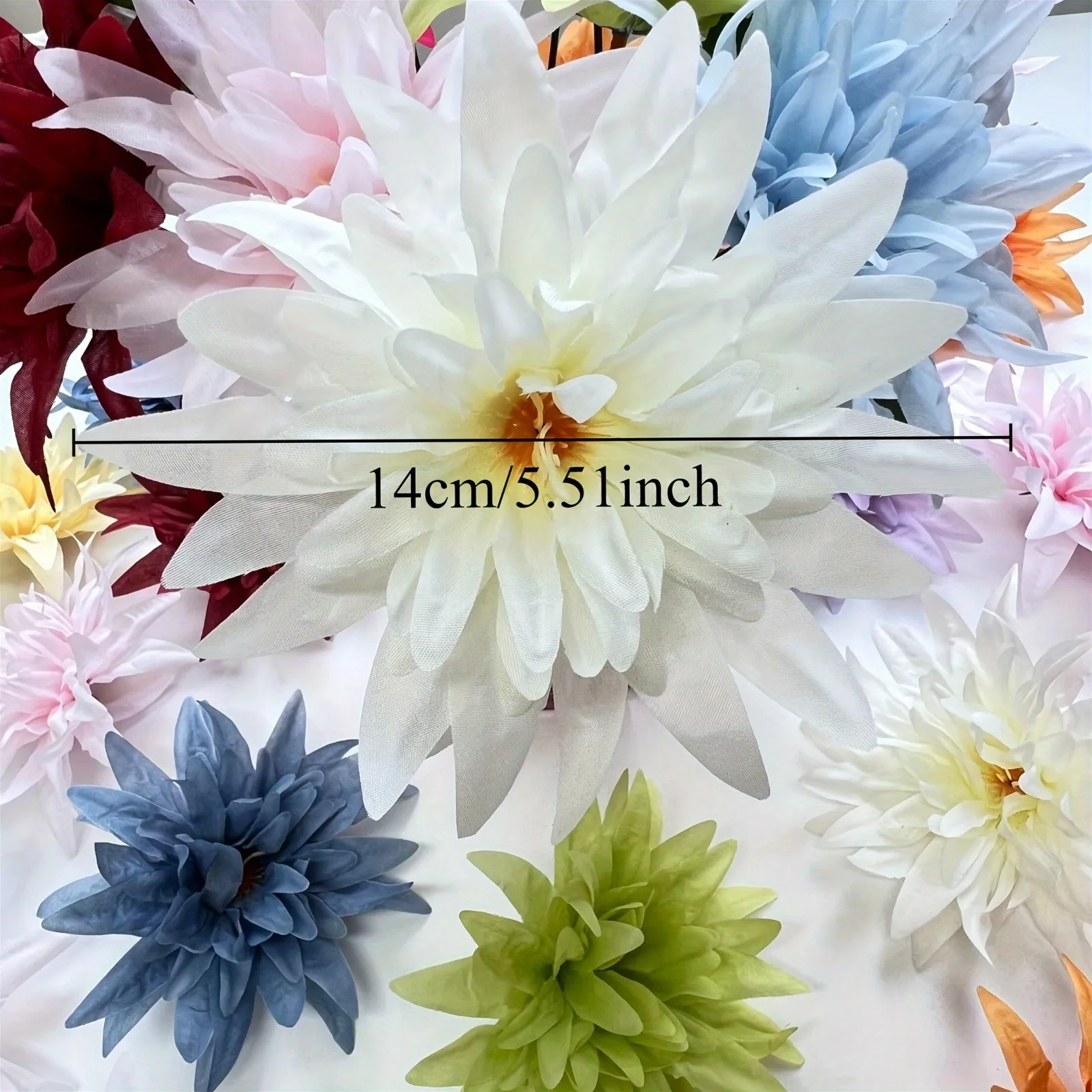 5/10 Stück künstliche Blumenköpfe, 11 cm, künstliche Blumen für Heimdekoration, Partyzubehör, Hochzeit, Hochzeit, Dekoration, DIY-Geschenke, Zubehör – Detail 3