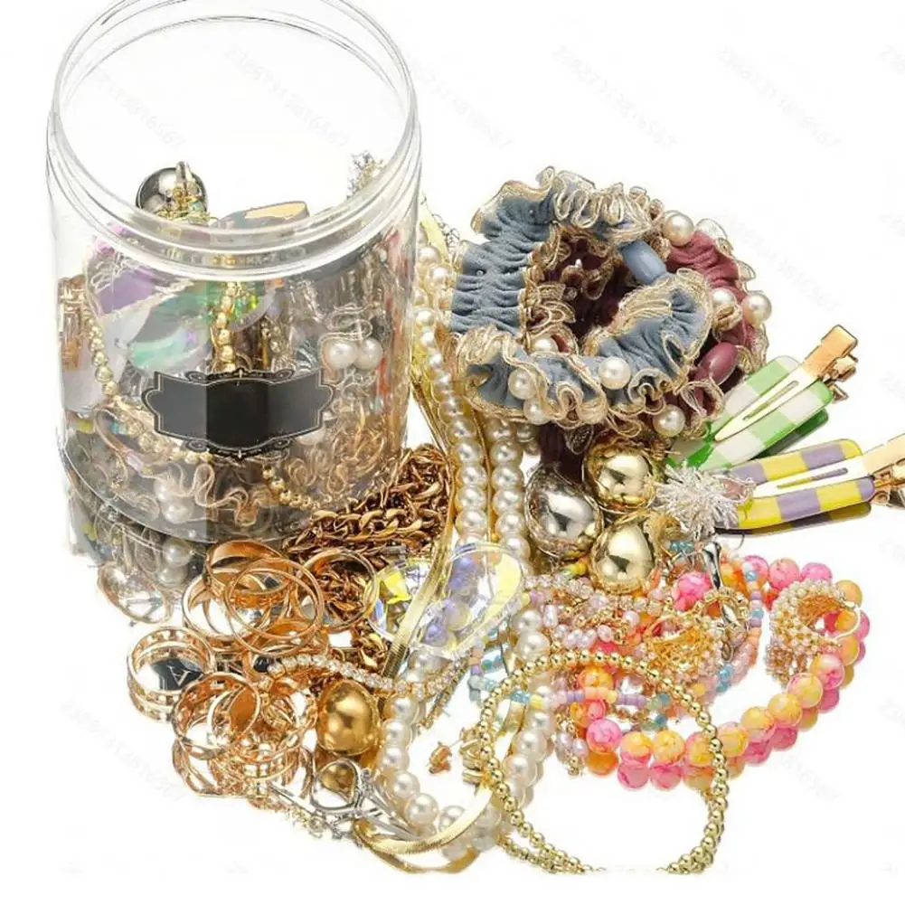 Metallisches Schmucksortiment Vintage Mystery Schmuckdose für Frauen Überraschungs-Mischschmuckset mit Halsketten Ohrringen Ringen