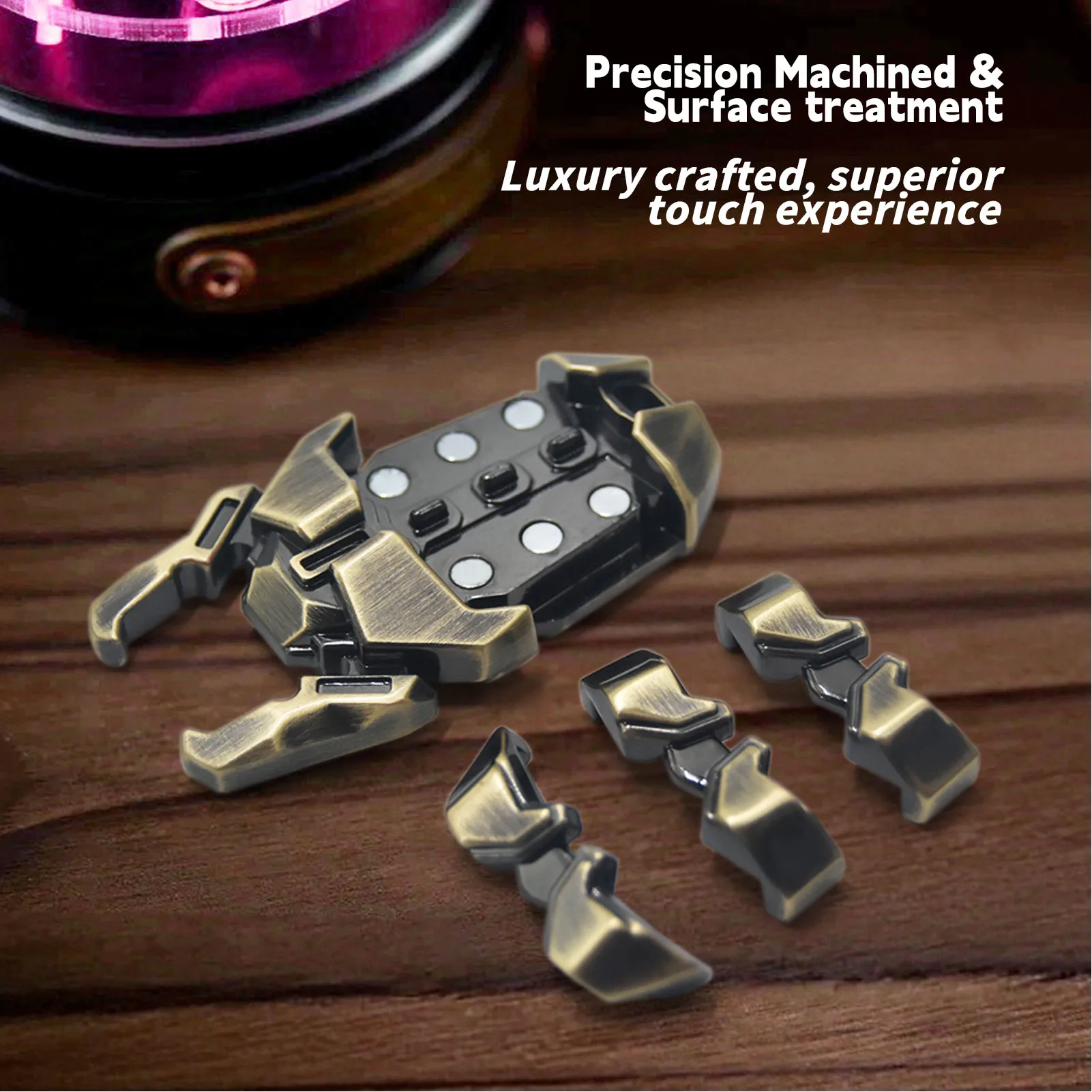 Finger Slider  Metal 3 Button Push Card  Slider Sensory  Practical Bottle Opener Gadget for Men Women