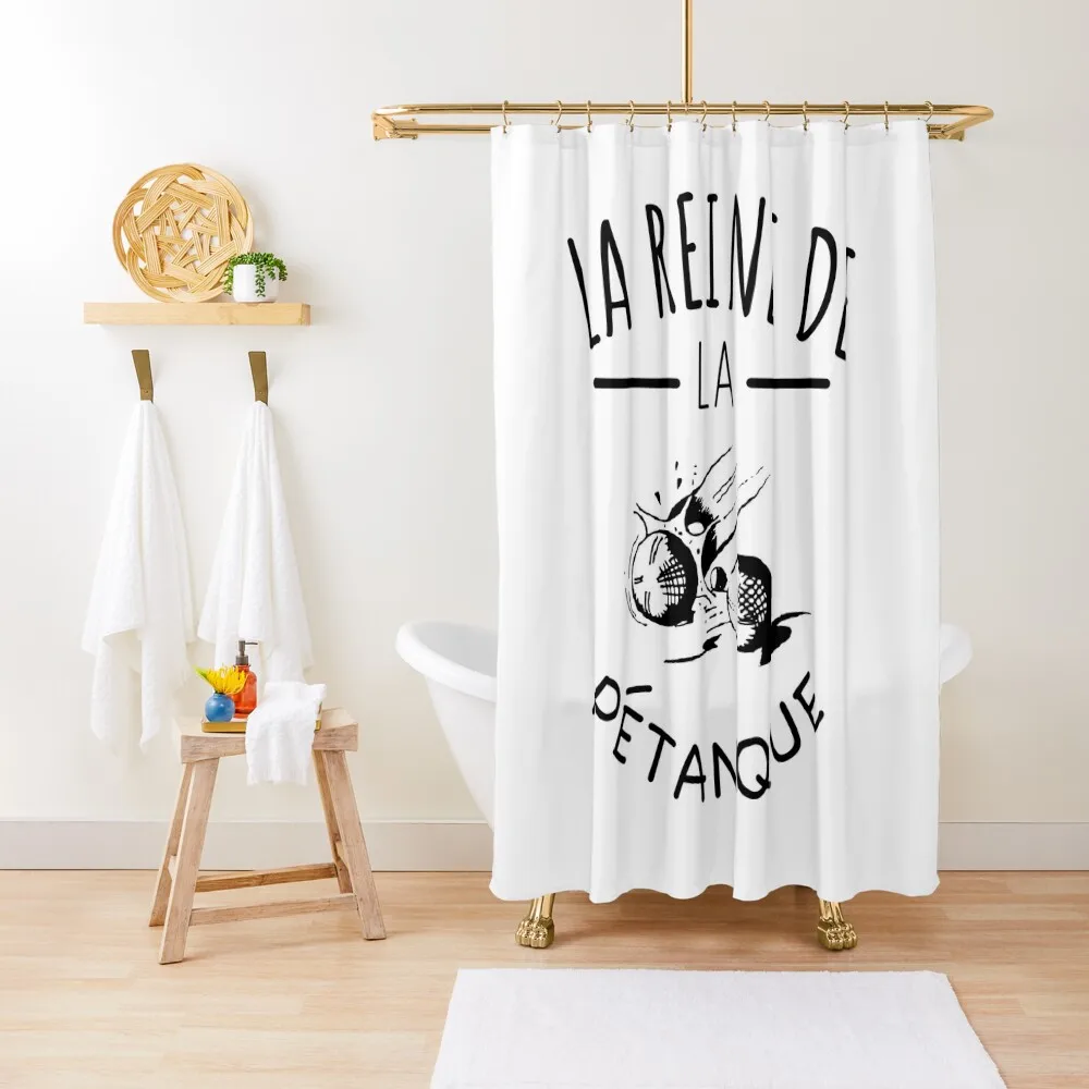 

the queen of petanque southern humor sport Shower Curtain Bathtub Waterproof Shower And Anti-Mold Curtain