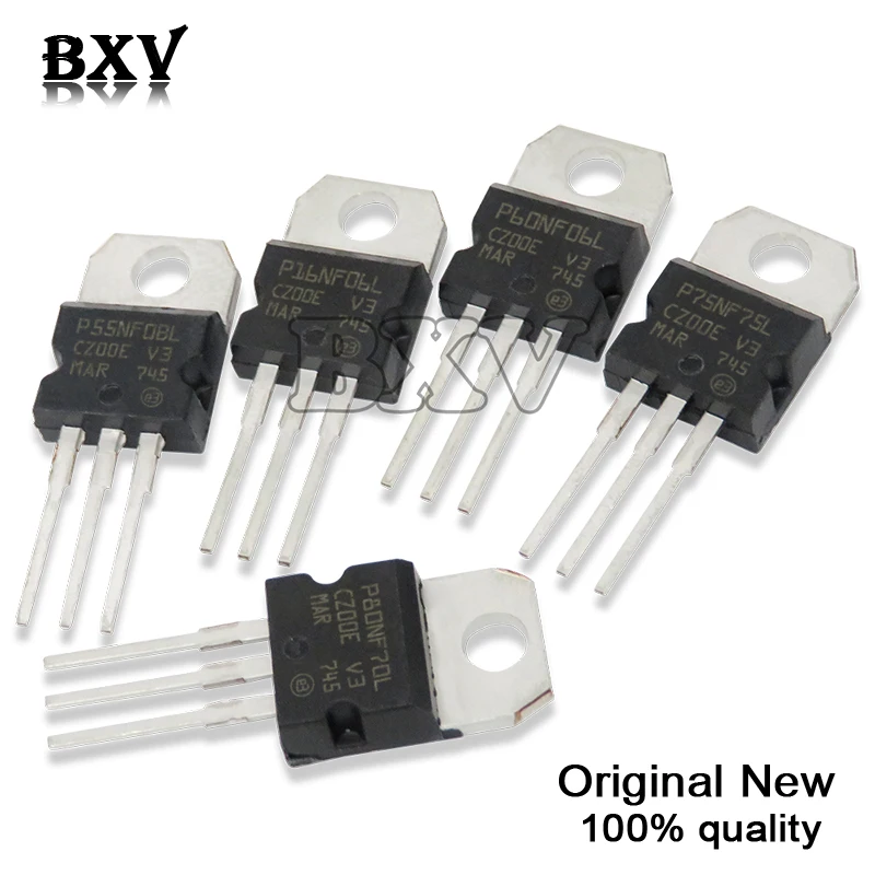 10PCS STP55NF06L STP55NF06 STP80NF70 STP75NF75 STP60NF06 STP16NF06 TO-220 Integrated Circuit