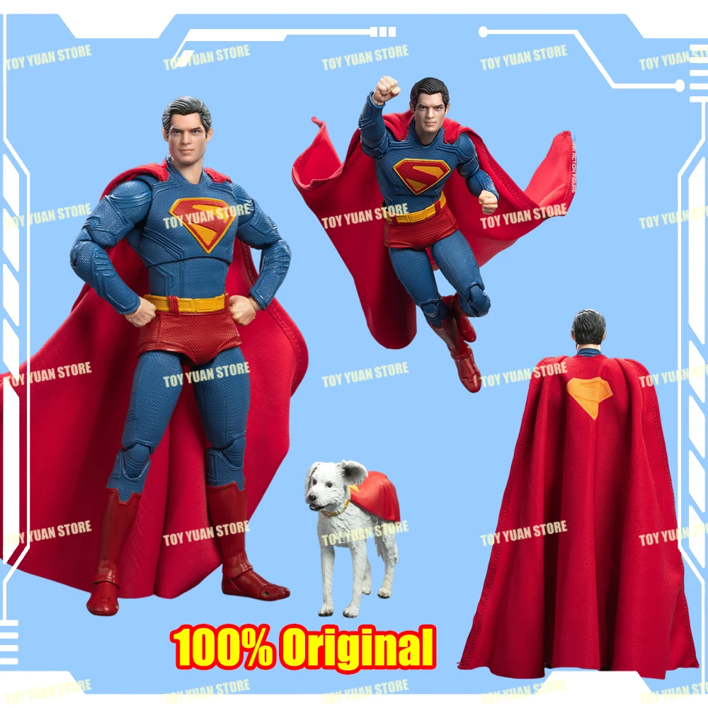

2025 NEW Original 19cm Superman Figurine Movie Superman 1/9 Action Figure DC Multiverse Model Doll Model Ornament Toys Gifts