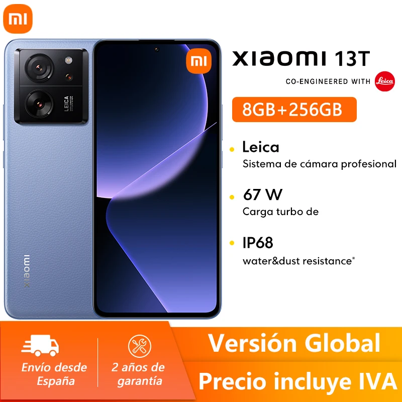 Global Version Xiaomi 13T 50 MP 8gb 256GB MTK Dimension 8200-Ultra charging 67 W IP68 144 Hz AMOLED screen