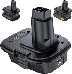 Adaptador de batería convertidor DM18D para Dewalt 20V para batería de iones de litio Milwaukee 18V convertir a herramientas de batería ni-cd Dewalt 18v