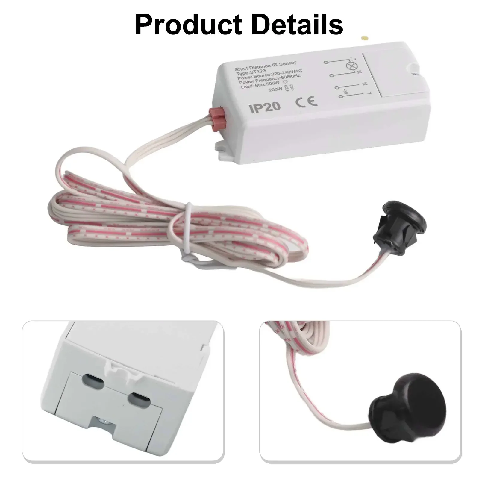 For Cabinet Light Infrared Light Switch Motion Sensor Switch Living Room Kitchen Environment Automatic Light Touchless Operation