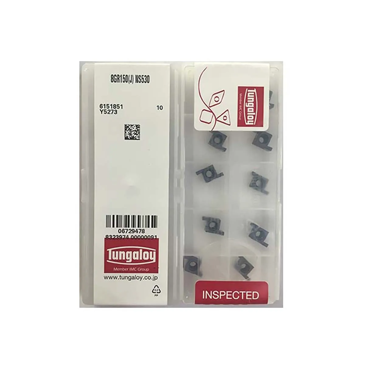 Tungaloy Original 7GR100/7GR150/7GR200 NS9530 Rectangular Grooving Insert which ensures stable cutting