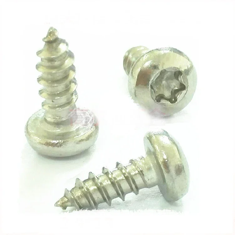 

M4.8x13mm-60mm stainless steel round head hexgonal flat six stars plum self-tapping screws