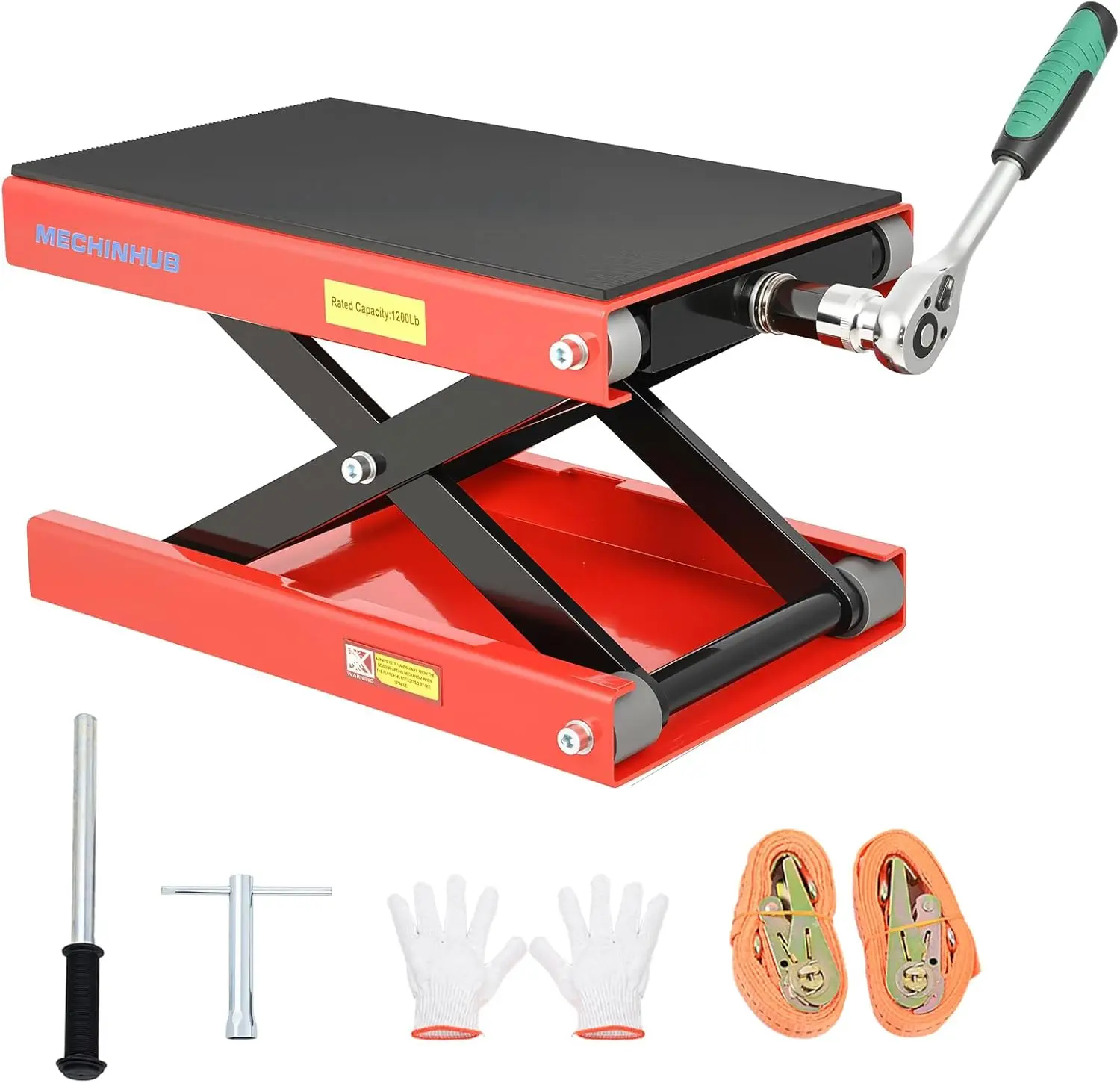 

Подъемник для мотоцикла, ножничный домкрат, емкость 1200 фунтов, стальной домкрат для мотоцикла, диапазон высоты 4-14,17 дюйма, ножничный подъемник для мотоциклов, ножничный подъемник