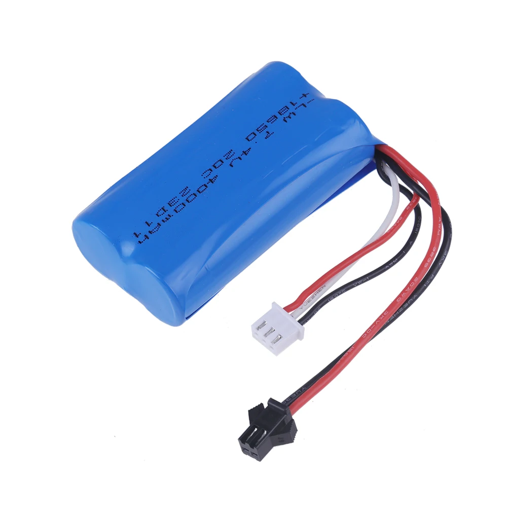 SM 7.4V 4000mAh 18650 Li-ion Battery for WPL MN99S D90 U12A S033g Q1 H101 Parts 7.4V Battery Rc Boats Cars Tanks Drones Parts