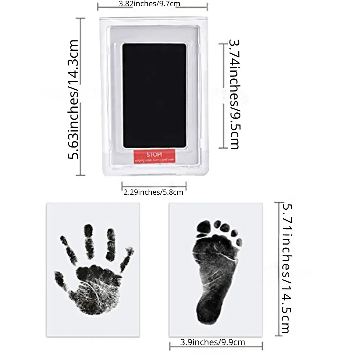 Baby Care Non-Toxic Baby Handprint Footprint Imprint Kit Baby Souvenirs Newborn Footprint Ink Pad for Newborn Baby Gifts