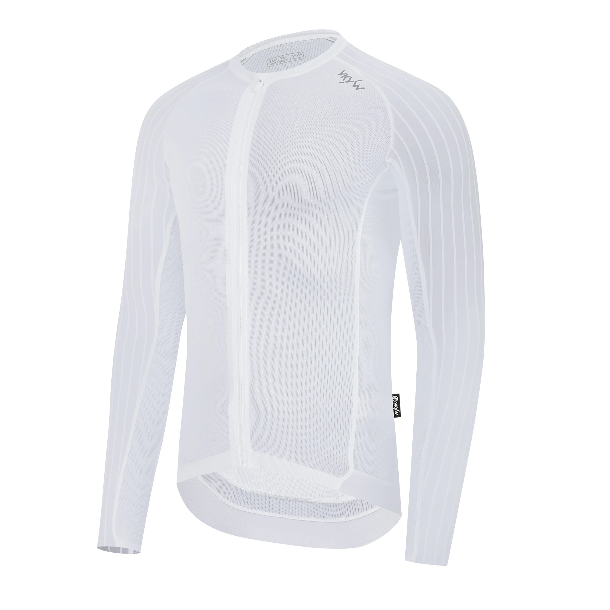 YKYWBIKE Herren-Radtrikot Langarm 2026 Rennrad-Shirt YKK Fahrradtrikot Atmungsaktiv Aerodynamisch Raglan-Ärmel – Detail 12