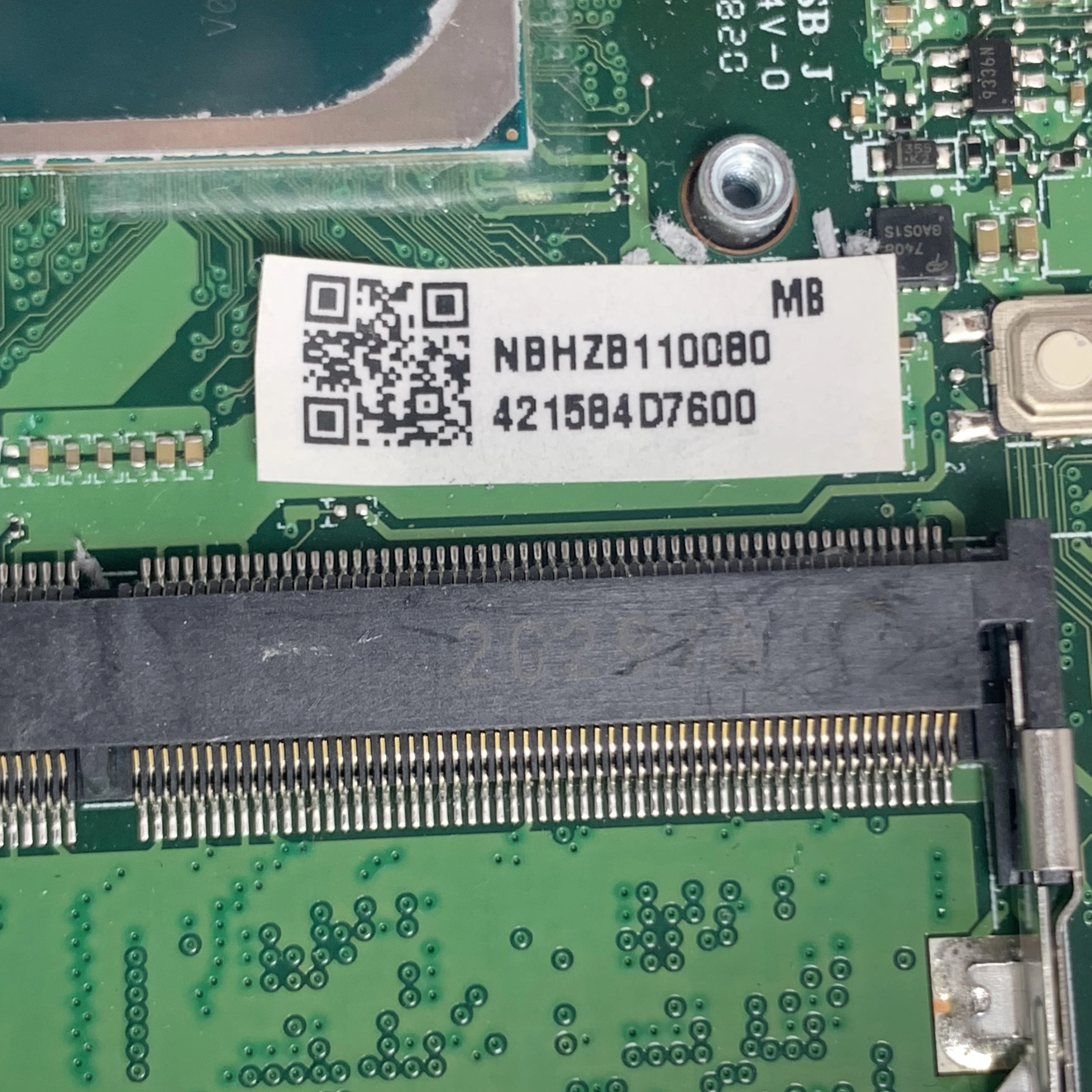 

DAZAUIMB8C0 NBHZB11008 Mainboard For Acer A515-55 A315-57G Laptop Motherboard W/ SRGKG I5-1035G1 CPU N17S-G5-A1 MX350 100%Tested