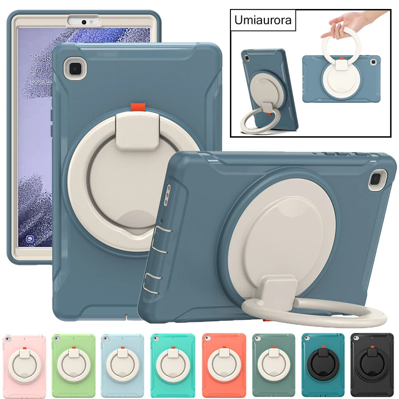 For Samsung Galaxy Tab A8 10.5 inch SM-X200 SM-X205 A7 Lite SM-T220 S5E S6 Case Kids 360 Rotation Handle Stand Shockproof Cover