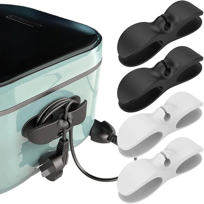 Cable Winders Self-Adhesive Cord Wrapper Organizer Clips Cable Holder For Kitchen Appliances Mixer Rice Cooker Air Fryer