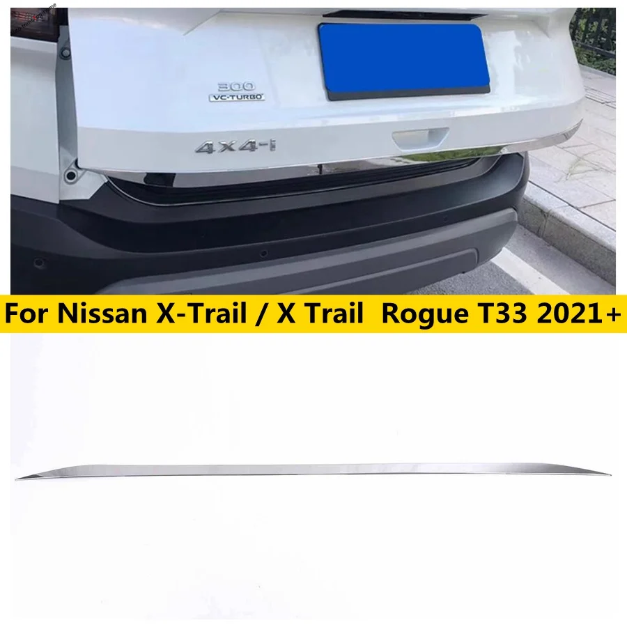 

Rear Trunk Lid Cover Tailgate Trim Fit For Nissan X-Trail / X Trail Rogue T33 2021 - 2023 Car Accessories Door Handle Decor Boot