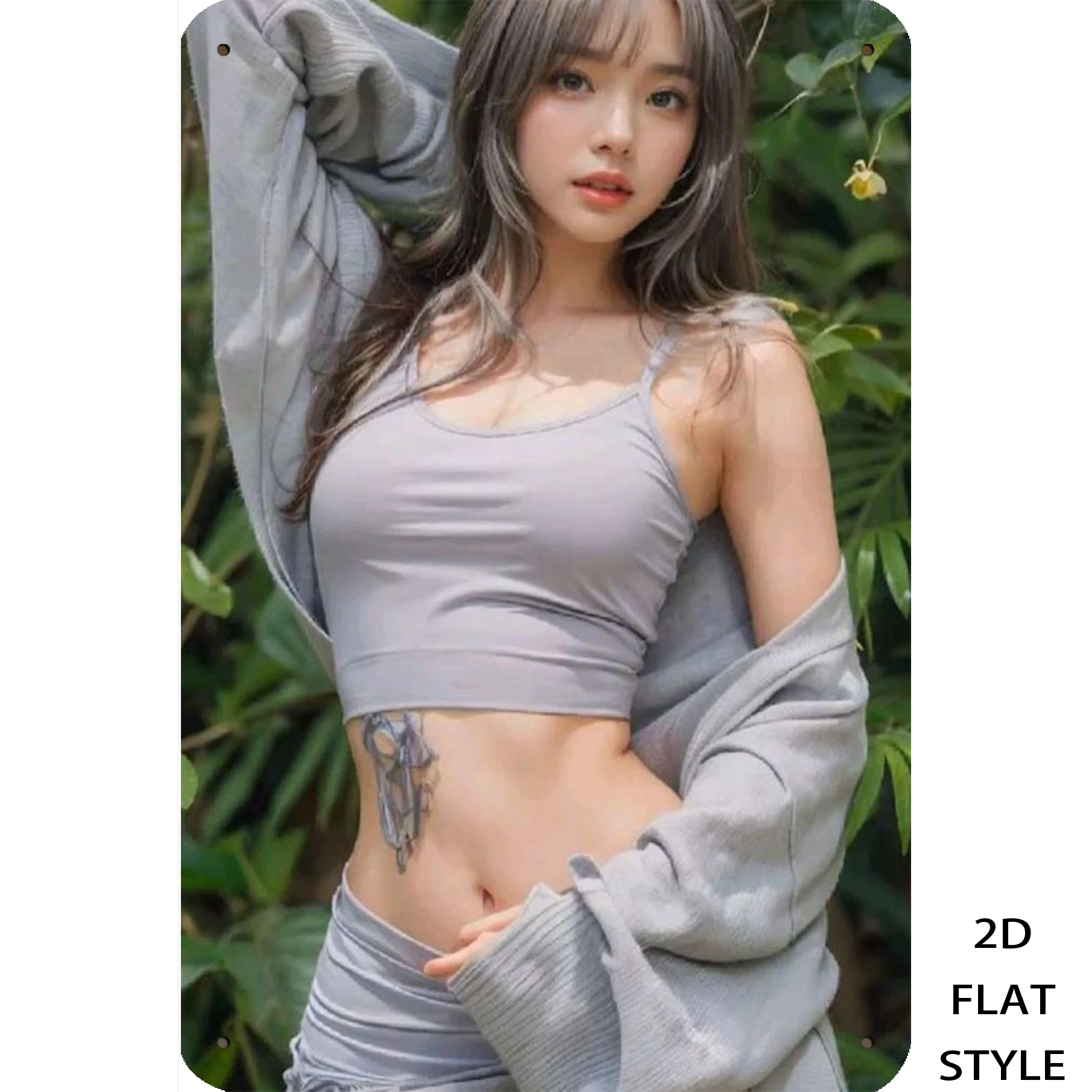 ArtisanWall Vintage Grauer Overall-Schild für Garage, Männerhöhle, Wanddekoration