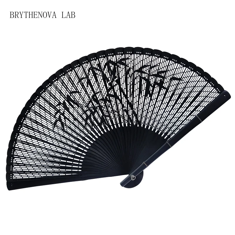 All Bamboo Fan Folding Fan Japanese Ancient Style Hollow Carved Mini Women Ventilador Abanicos Para Boda Ventilator Portable
