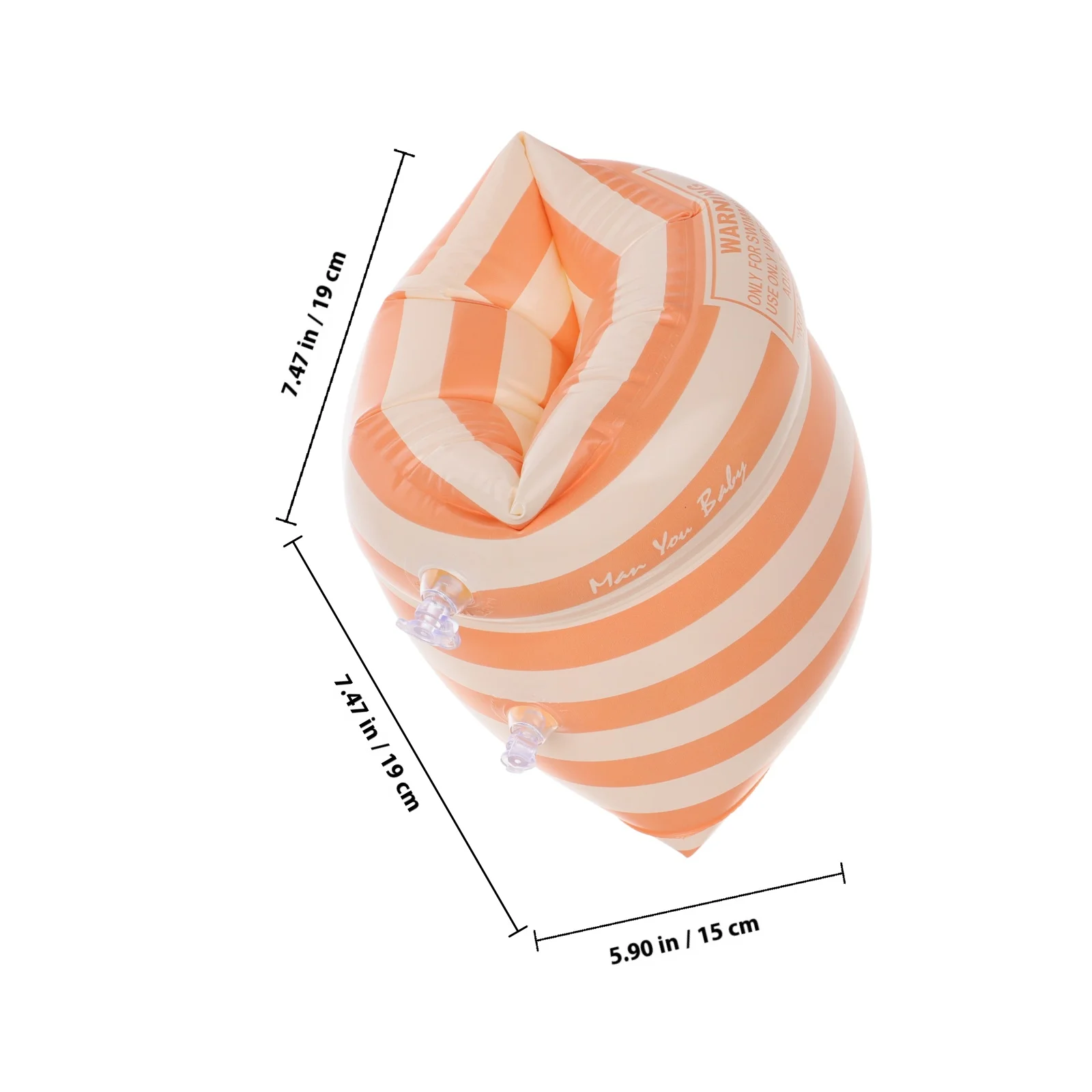 1 زوج حلقات للذراع قابلة للنفخ لحمام السباحة يطفو أربطة للذراع للكبار متينة تدوم طويلاً ملحقات سباحة عصرية