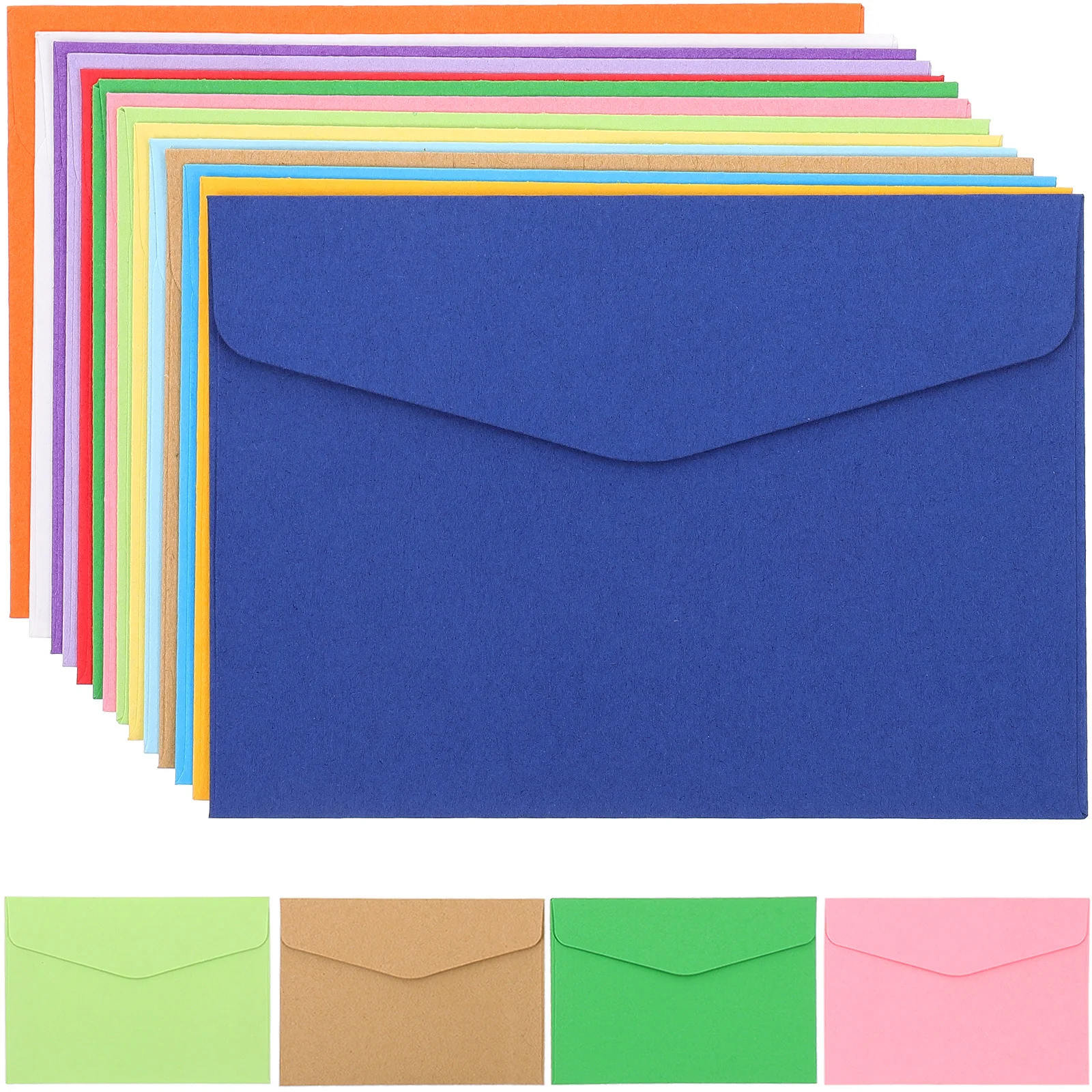 

50Pcs Mini Kraft Paper Envelopes Small Envelopes for Greeting Cards Invitations Coins Storage Creative Letter Writing Set
