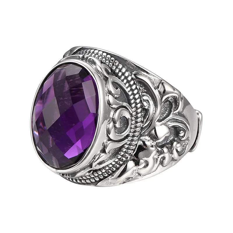 S925 sterling silver rings for women men new fashion ancient eternal rattan inlaid colors zircon punk jewelry free shipping