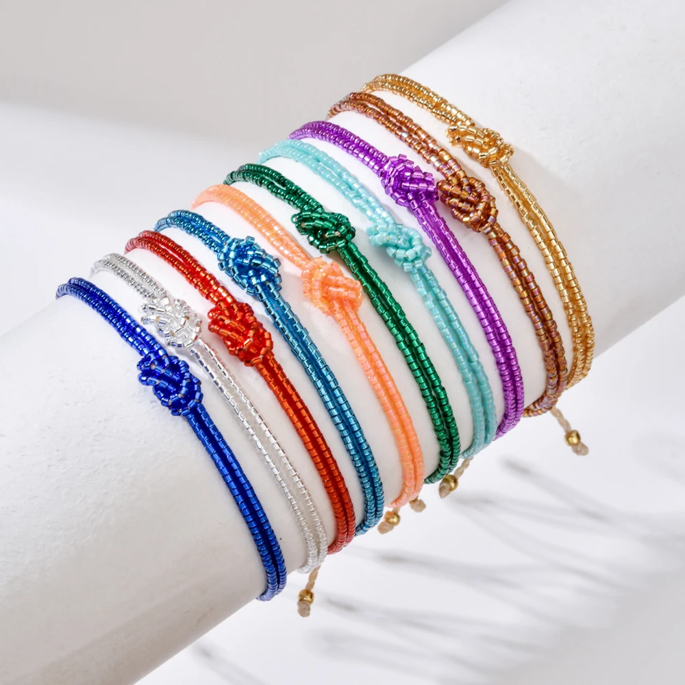 Glass Miyuki Bracelets for Women Handmade Bracelet Multilayer Pulseras Femme Fashion Jewelry Knot Cuff Bangle Bracelets