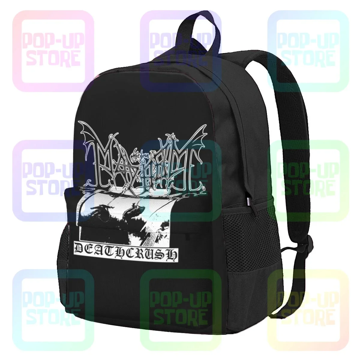 Mayhem Deathcrush Heavy Metal Band Music Norwegian P-257 Large Capacity Backpack Shoe Bag Sports Style