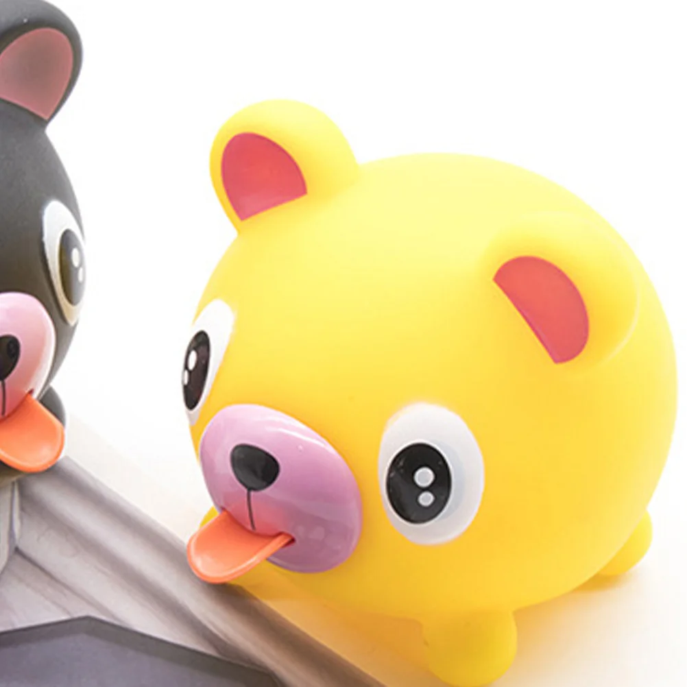 

Adorable Squeak Tongue Animal Shape Soft Touch Stress Relief for Kids Anxiety Reduction Portable Fun Item Squeeze Toy Tongue