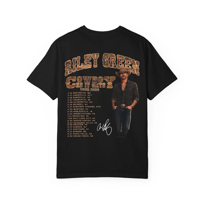Riley Green Merch T-shirt Men Short Sleeve Tee Unisex Tops Causal Clothes Female Y2K Tops