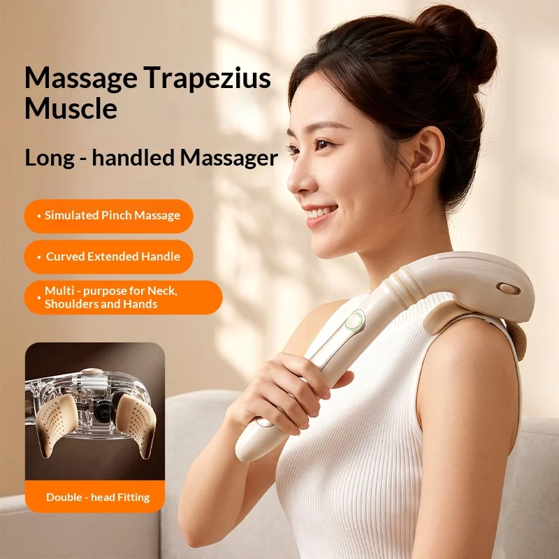 A Massage Device That Uses Realistic Techniques to Grip and Massage Multiple Parts of the Shoulders, Neck, and Arms