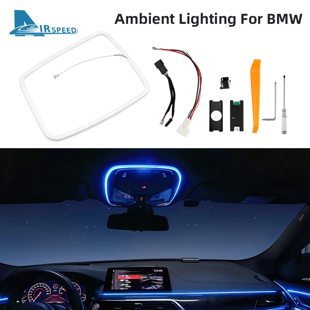LED-Leselichtleiste für BMW 3 4 5 6GT 7 X3 X4 Serie G20 G30 G05 G06 G07 G01 G60 G70 G45 Innenraum 11 Farben Ambientebeleuchtung