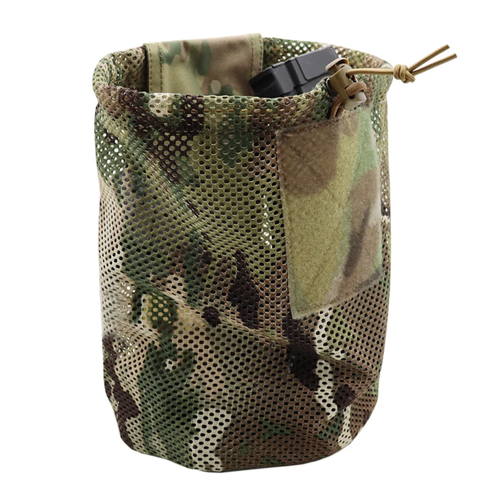 New Folding Mesh Drop Pouch Tactical Molle Magazine Dump Pouch Recycling Bag Hunting Airsoft Bags