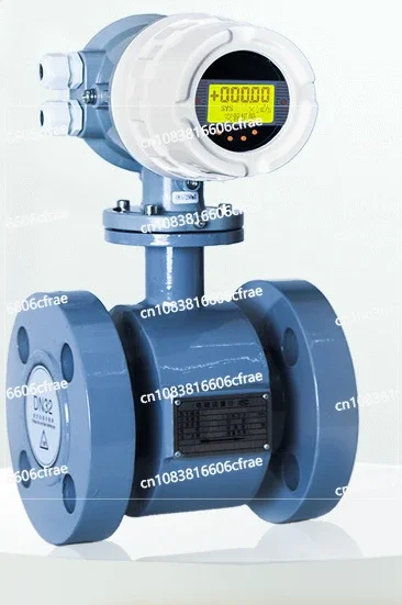 Electromagnetic flowmeter, integrated digital display, strong acid, strong alkali, industrial sewage, slurry, pulp, pulp