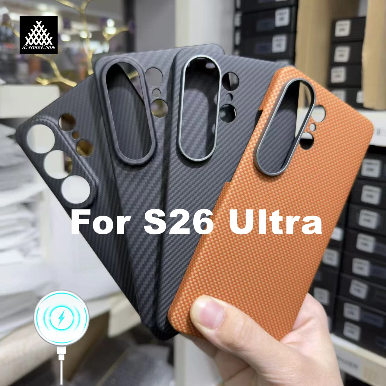

100% настоящий арамидный кевларовый чехол из углеродного волокна с магнитным креплением для Samsung Galaxy S26 Ultra S26Ultra S26U, сверхлегкий чехол с поддержкой MagSafe