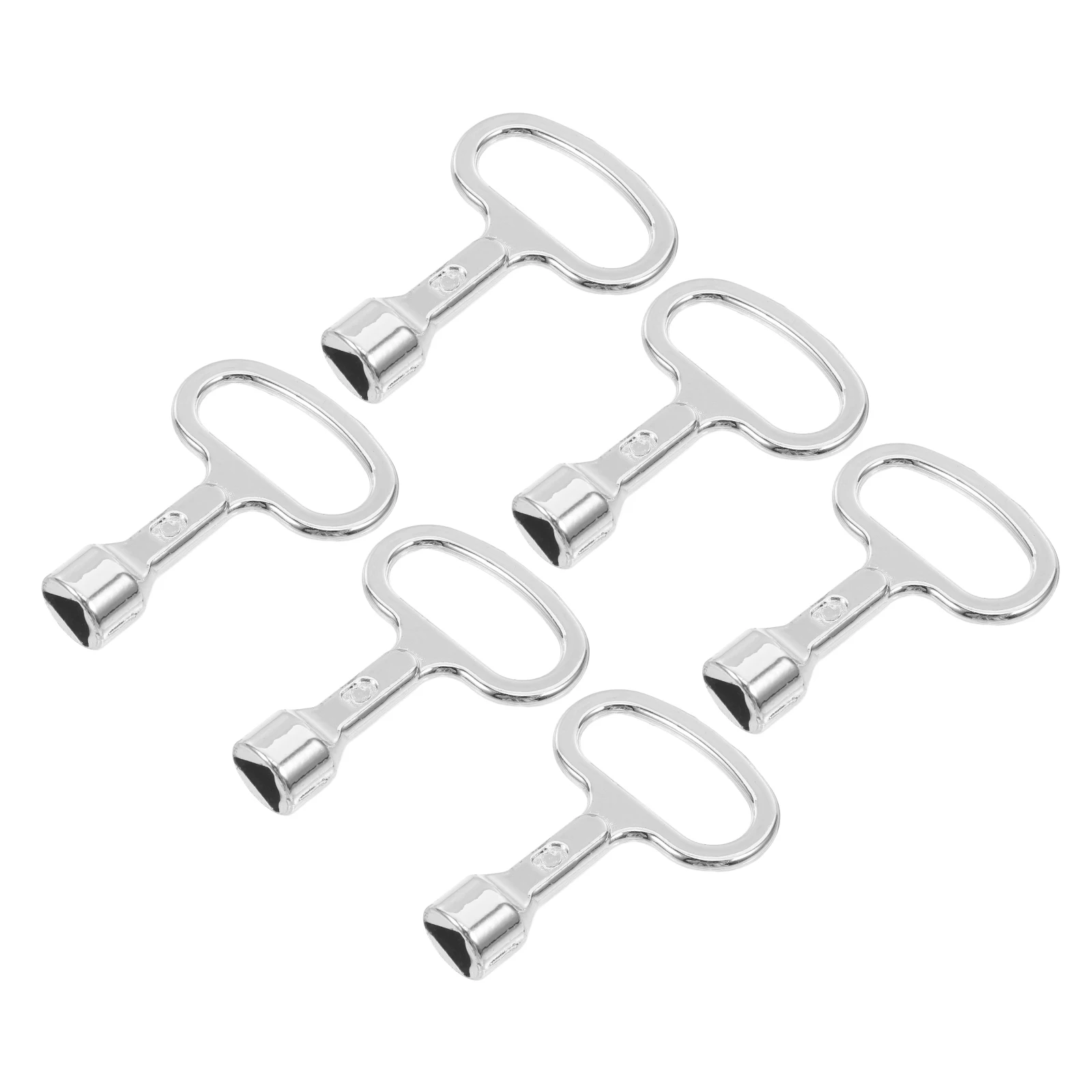 

6PCS Aluminum Triangle Keys for Trash Cans Metal Suitable Communities Apartments Malls Schools Fruit Bins Outdoor
