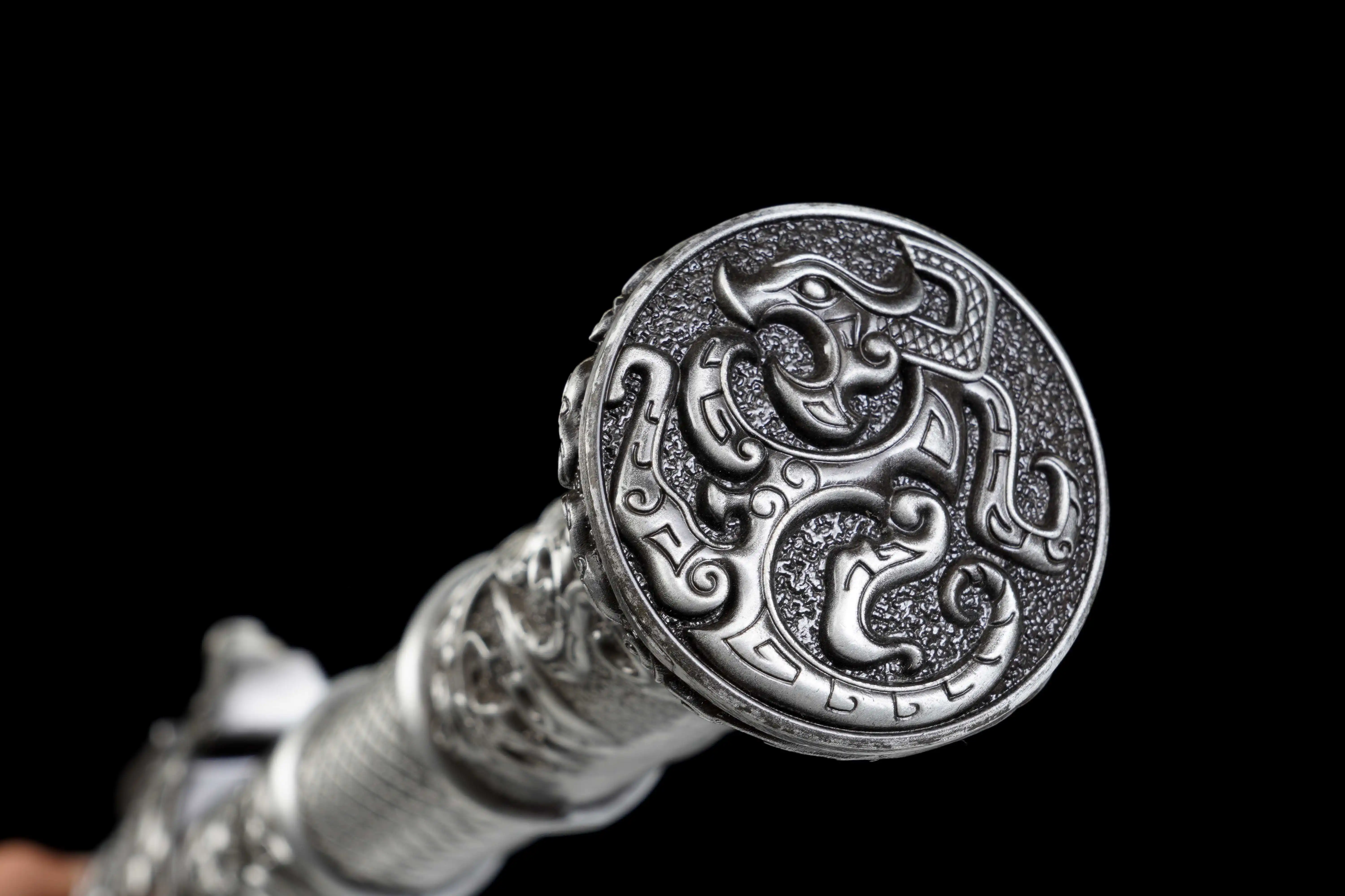 Chinese Dragon Sword Battle Preparation Steel True Katana Gift martial arts enthusiasts,ninjas,samurai warriors Not sharp