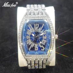 Top Marke Luxus Mann Uhr Personalisierte Bling Diamant Quarz Zeitmesser Mode Hip Hop Eis Aus Männlichen Armbanduhr Beste Verkauf Produkt