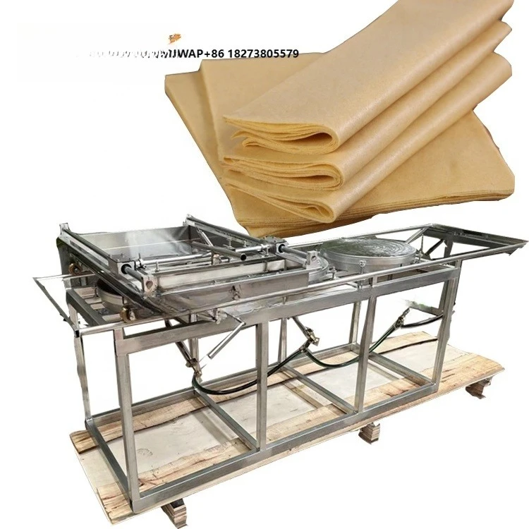 Energy-saving Heating Pan Diameter Customized Thin Chapati Shaper Semi-automatic Mogogo Injera Crepe Maker Machine