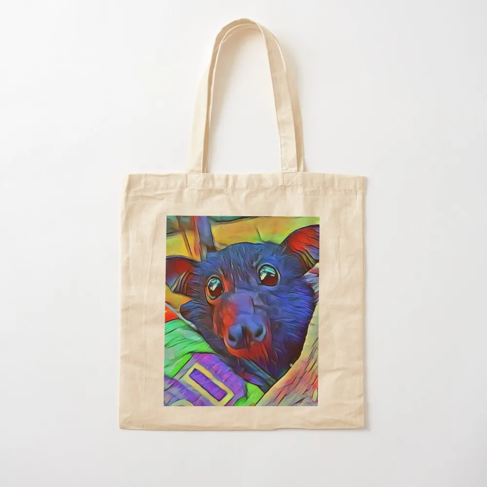 

James The Baby Bat Multi Color . Tote Bag reusable grocery bags Canvas bag shopping bags foldable Canvas Tote Bag