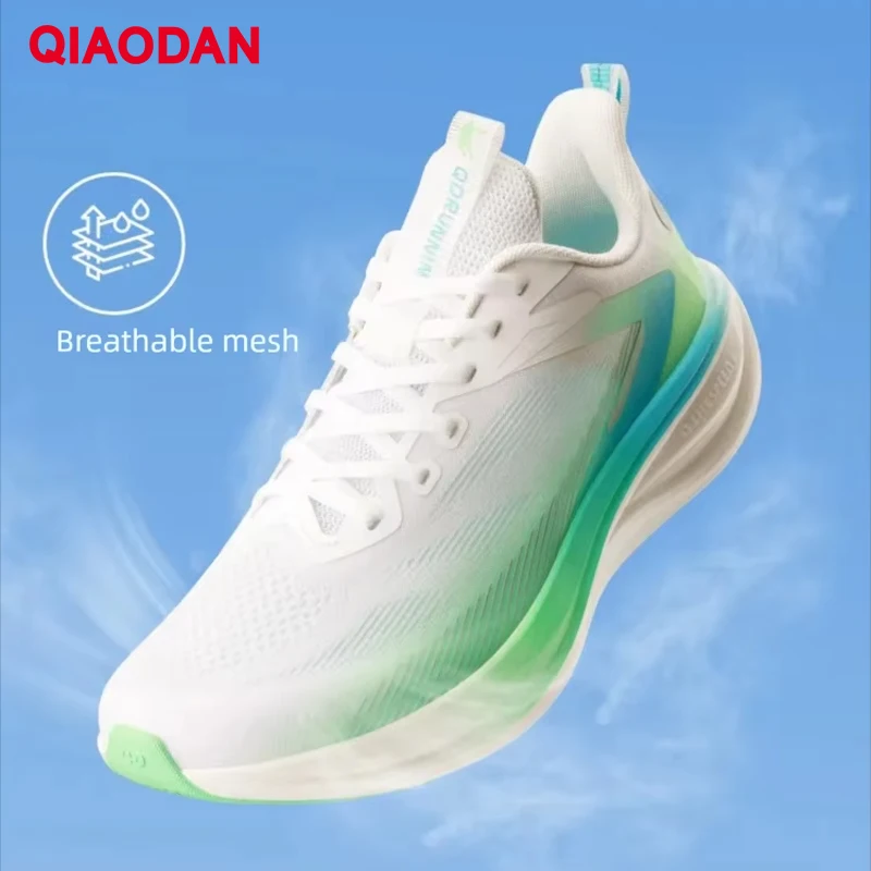 QIAODAN Qingsu 6 Men's Lightweight Running Shoes 2026 New Breathable Mesh Shock Absorption Sports Athletic Sneakers QXB023262203