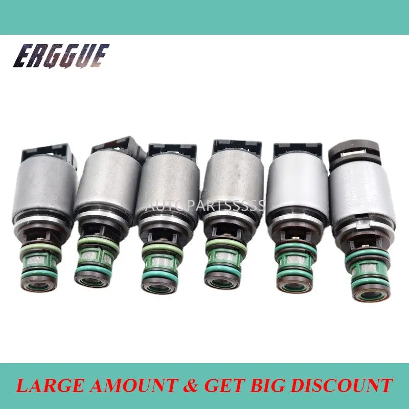 

7PCS Original Transmission Solenoid Kit 6R80 AL3P7G276AF 6R60 6R75 6L2P-7G383-AD 6L2P-7G383-BD For F150 EXPLORER