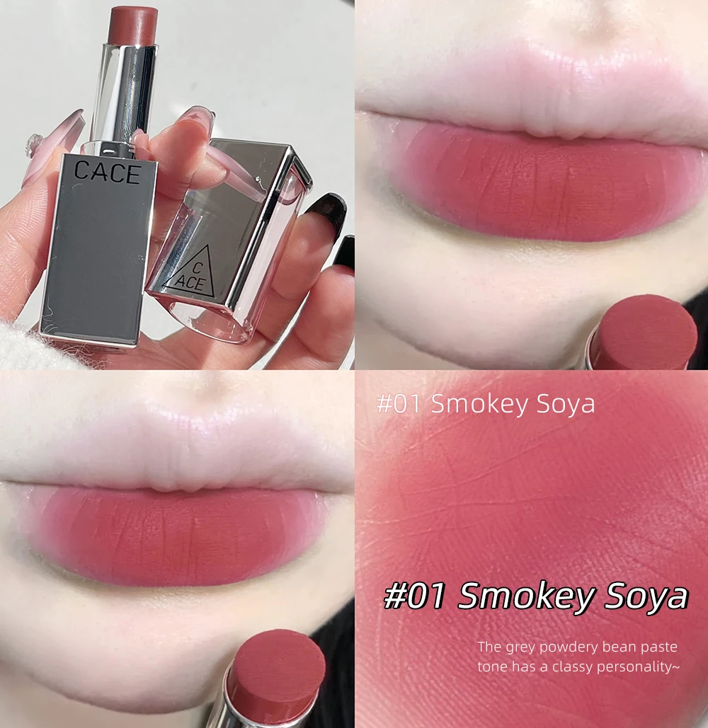 Silver Tube 4 Colors Waterproof Sexy Red Velvet Matte Lipstick Long Lasting Not Easy To Fade Lip Stain Tint Korean Cosmetics